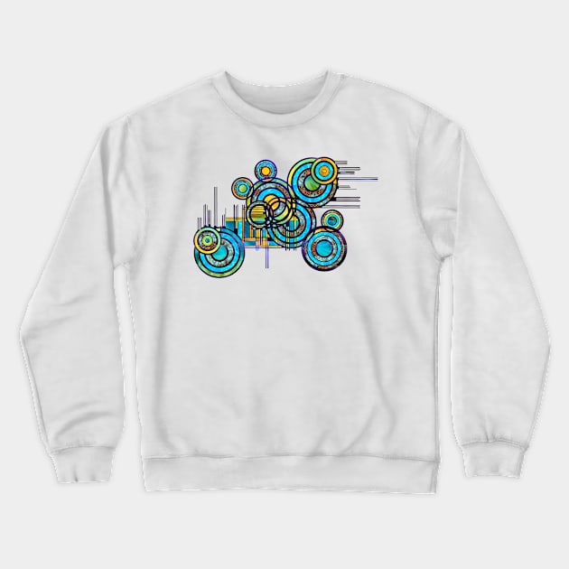 Simple Elegant Mechanical Industrial Engineer Crewneck Sweatshirt by Nisuris Art